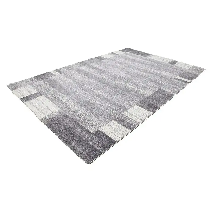 Kurzflorteppich 500 - Silber, 150 x 80 cm, 100 % Polypropylen (Flor) - Linke Seitenansicht