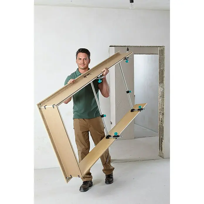 Wolfcraft Türfuttermontagestrebe Easy - Passend für: Türen mit 600 - 1.000 mm Breite