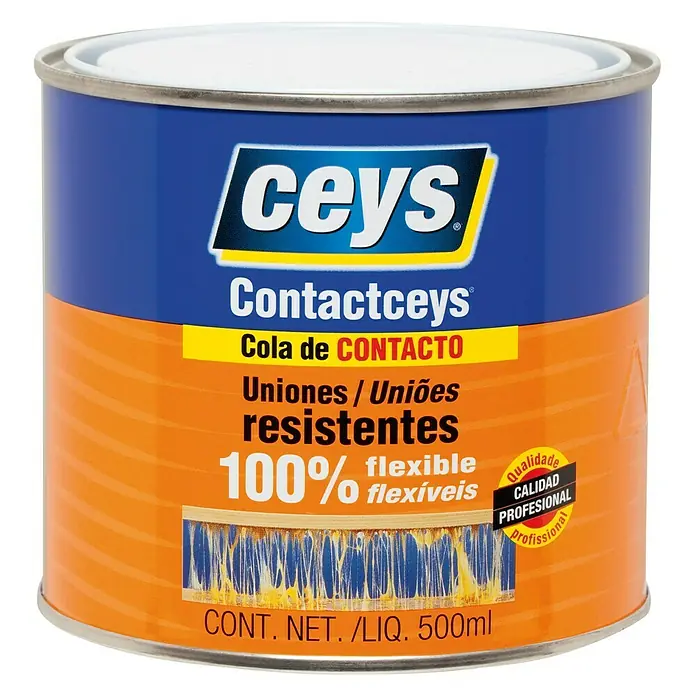 Ceys Adhesivo de contacto - 500 ml, Amarillo
