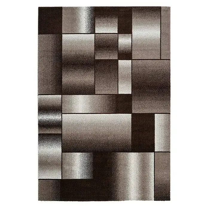 Kayoom Kurzflorteppich Broadway III - Braun, 150 x 80 cm, 100 % Polypropylen - Ansicht von oben