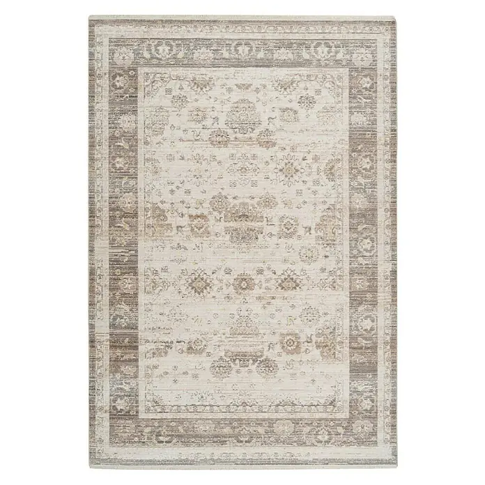 Kayoom Kurzflorteppich Baroque 1000 - Beige, 290 x 200 cm, 100 % Polyester - Ansicht von oben