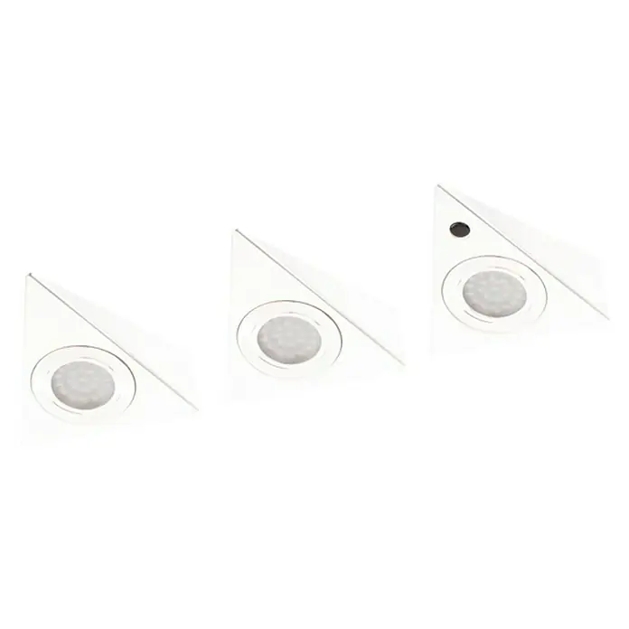 Müller-Licht LED-Unterbauleuchte Trios Sensor white - 7,5 W, Infrarot-Bewegungssensor, L x B x H: 14,5 x 12,5 x 5 cm, Weiß