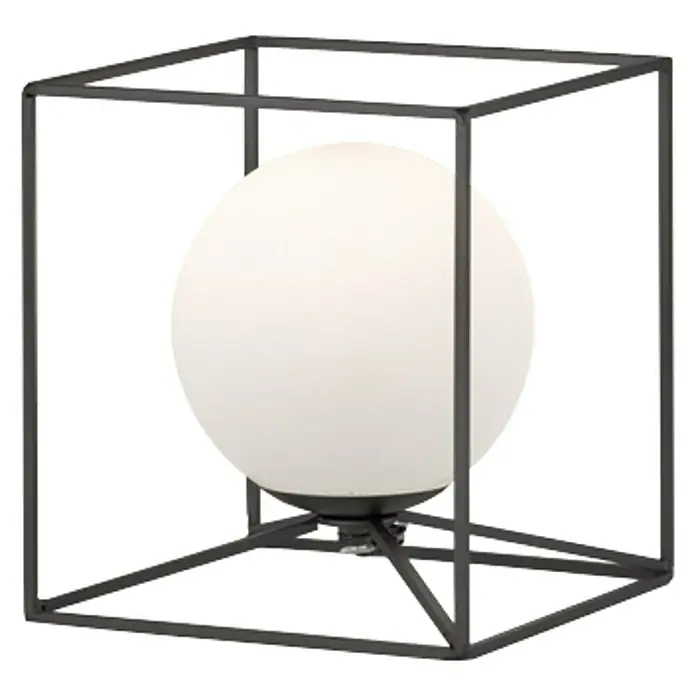 Trio Lighting Lámpara de sobremesa Gabbia - 40 W, L x An x Al: 20 x 20 x 22 cm, Negro, E14