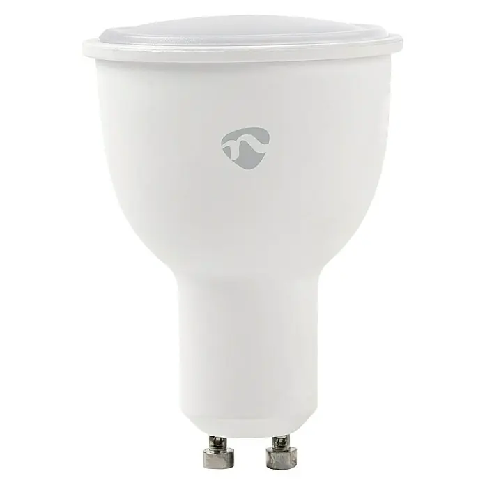 Nedis Smartlife LED-Leuchtmittel - 1 Stk., GU10, 4,5 W, RGBW, Dimmbar - Vorderansicht