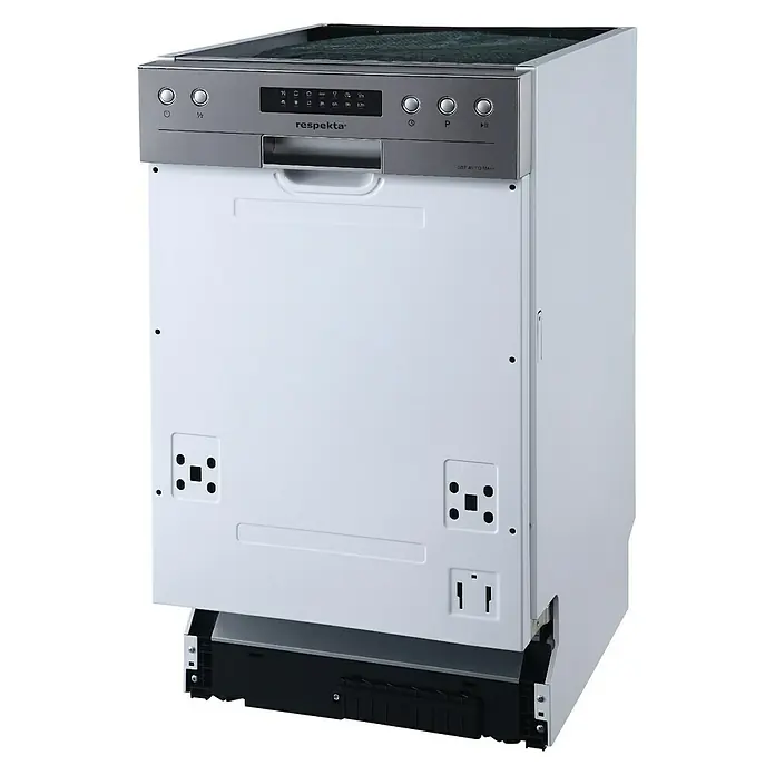 Respekta Singleküche KB195EYR - 195 cm, Mit Duo-Kochmulde, Rot - Linke Seitenansicht