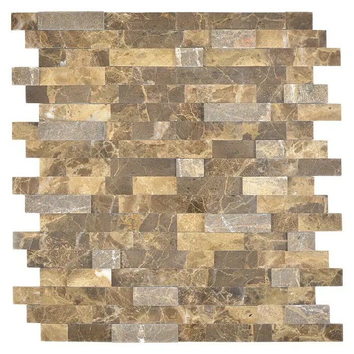 Selbstklebemosaik SAM 4NM52 - 30 x 27,5 cm, Naturstein, Braun - Vorderansicht