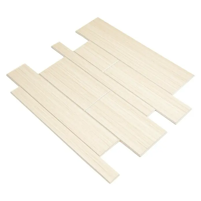 Selbstklebemosaik SAM 4GV53WWL - 30 x 30 cm, Metall, Weiß - Ansicht von oben