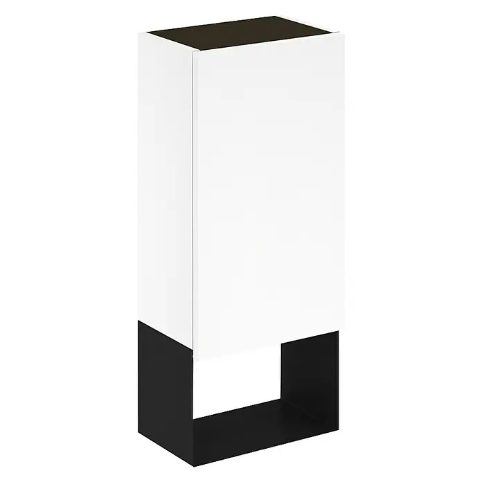 Riva Structure Hängeschrank - 30 x 18 x 70 cm, Weiß, Matt
