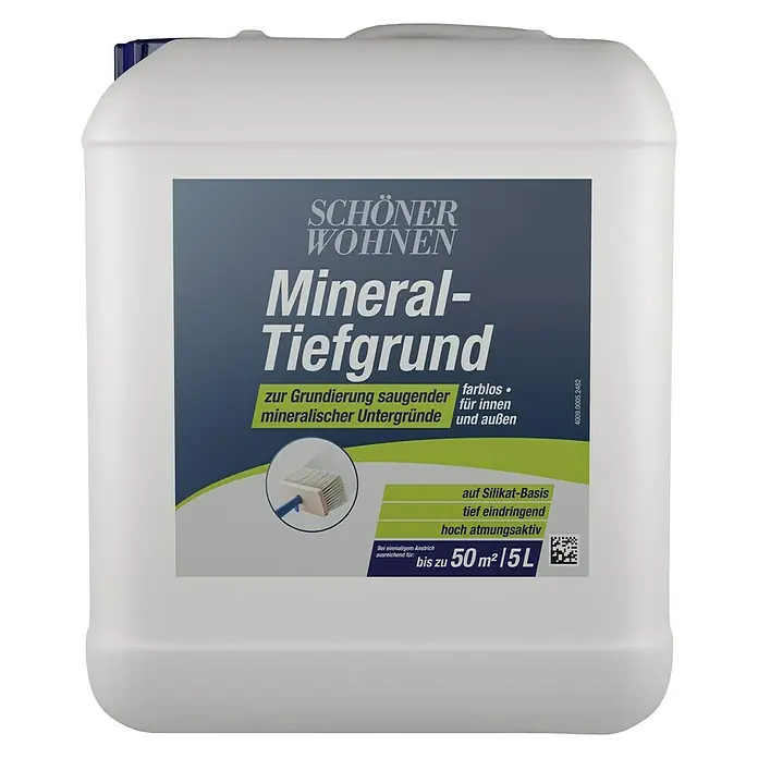SCHÖNER WOHNEN-Farbe Tiefengrund Mineral-Tiefgrund - 5 l, Wasserbasiert - Vorderansicht