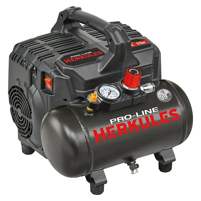 Herkules Pro-Line Compresor de aire Siltek+ - 8 bar, 750 W, 6 l
