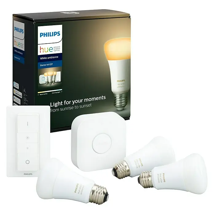 Philips Hue LED-Leuchtmittel-Set White Ambiance - E27, Lichtfarbe: Kaltweiß