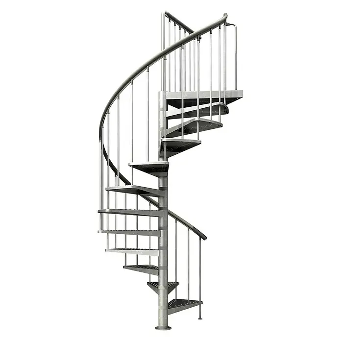 Dolle Außenspindeltreppe Gardenspin - Durchmesser: 125 cm, Geschosshöhe: 246 cm - 282 cm, Anzahl Steigungen: 12 Stk.