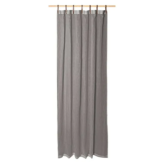 Schlaufenschal Evi - 80 % Polyester, 20 % Baumwolle, Schlaufen: 53 % Polyester, 47 % Polyurethan, Mittelgrau - Vorderansicht