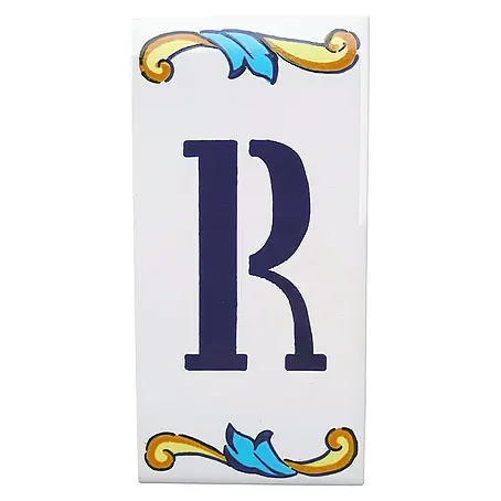 Azulejo de gres Letra R