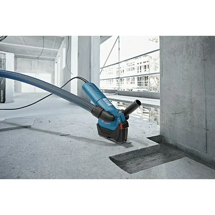 Bosch Professional Absaugvorrichtung GDE 125 EA-S - Passend für: Bosch Professional Winkenschleifer GWS 600 - GWS 880/GWS 6-125/GWS 7-125, Bosch Professional Akku-Winkelschleifer GWS 18-125 V-LI - Anwendungsbeispiel