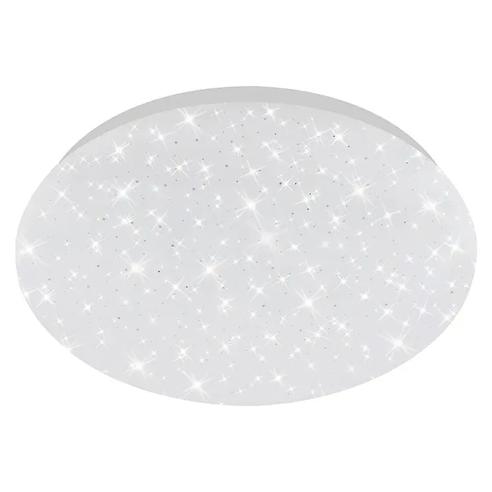 Brilo Plafón LED redondo RGB cielo estrellado - 10 W, Ø x Al: 300 mm x 9,5 cm, Blanco, RGBW