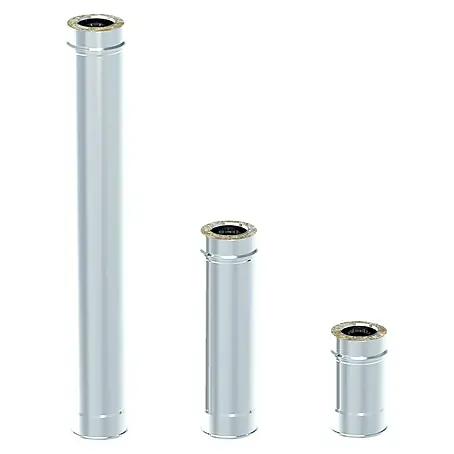 Tubo para estufa de pellet doble pared