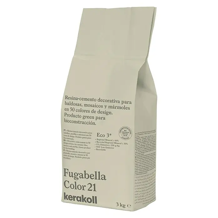 Kerakoll Sellador de resina - cemento Fugabella - Tono de color: 21, 3 kg