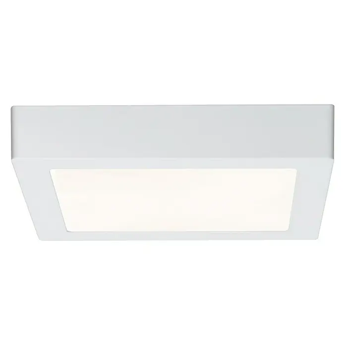 Paulmann LED stropna svjetiljka - 15,6 W, D x Š x V: 22,5 x 22,5 x 3,8 cm, Bijele boje, Topla bijela - Pogled sprijeda