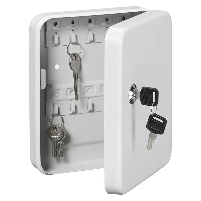 Burg-Wächter Favor Schlüsselbox KC20 - Anzahl Haken: 20 Stk., L x B x H: 5 x 16 x 20 cm - Vorderansicht