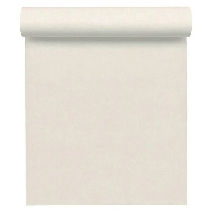 AS Creation Paradise Garden Vliestapete - Creme/Weiß, Uni, 10,05 x 0,53 m - Vorderansicht