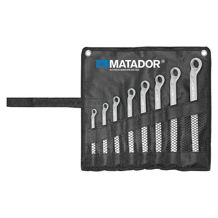 Matador Set okastih ključeva - 8 -dij., Širina ključa: 6 - 22 mm - Pogled sprijeda