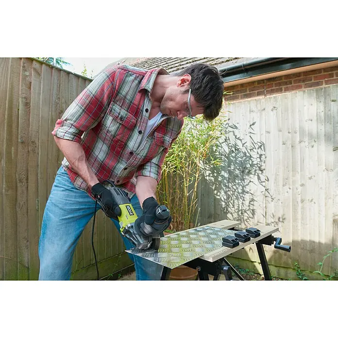 Ryobi Amoladora RAG800-115G - 800 W, Diámetro disco: 115 mm, Número de revoluciones de marcha en vacío: 12.000 r.p.m.