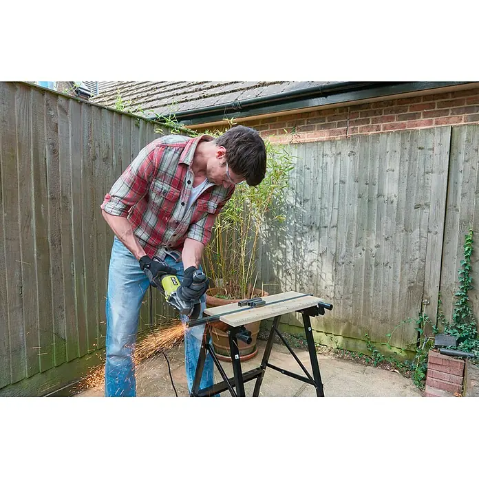 Ryobi Amoladora RAG800-115G - 800 W, Diámetro disco: 115 mm, Número de revoluciones de marcha en vacío: 12.000 r.p.m.