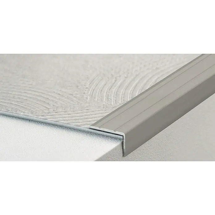LOGOCLIC Winkelprofil 162 - Edelstahl matt, 1 m x 24,5 mm x 20 mm, Montageart: Kleben - Detailaufnahme