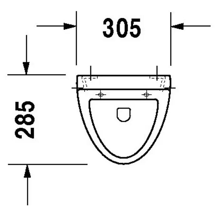 Duravit Urinal Fizz - Mit schmutzabweisender Glasur, Zulauf: Hinten, Absaugspülung, Farbe: Weiß, Ohne Zielobjekt, Geeignet für: Montage mit Deckel - Skizze