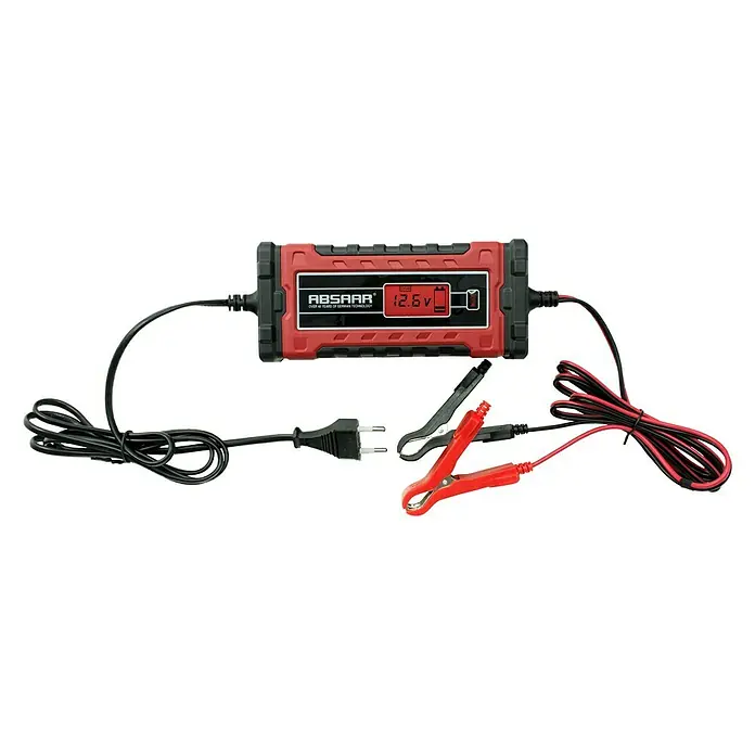 Absaar Batterie-Ladegerät Evo 1.0 - Ladestrom: 1 A, Geeignet für: AGM-/Gel-/Nass-/Blei-Säure-Batterien 6/12 V - Vorderansicht