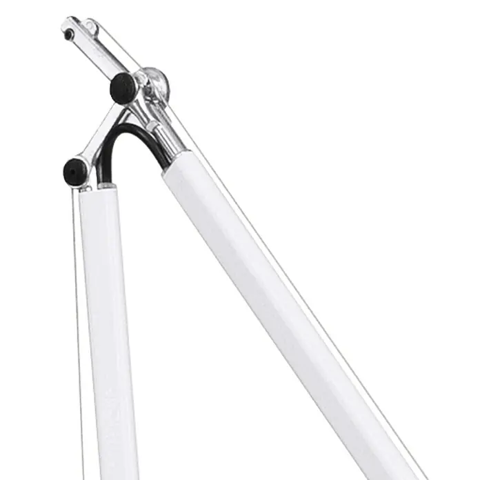 Artemide Stehleuchte Tolomeo Terra - Höhe: 226 m, Farbe Gehäuse: Silber, Weiß - Vorderansicht