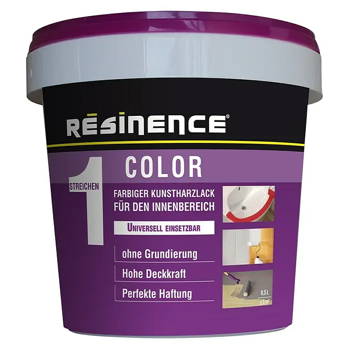 Résinence Color Farbiger Kunstharzlack - Milchig, 500 ml - Vorderansicht