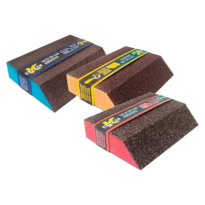Taco de lijado KV-ANGFINO - L x An x Al: 12 x 9 x 1,2 cm