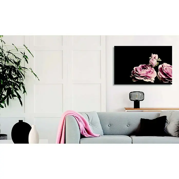 Cuadro de vidrio Glassart Flores - Flowers, An x Al: 65 x 45 cm