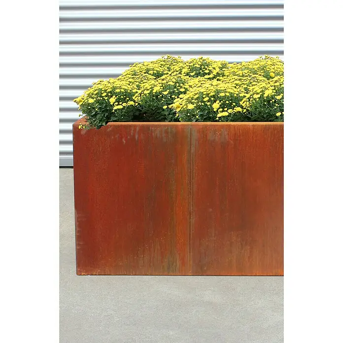 Palatino Hochbeet Urban - 100 x 100 x 70 cm, Cortenstahl - Anwendungsbeispiel