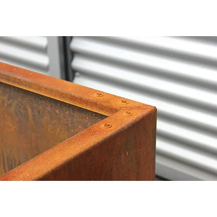 Palatino Hochbeet Urban U-Form - 300 x 200 x 70 cm, Cortenstahl - Detailaufnahme