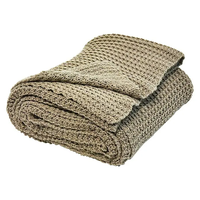 Nielsen Plaid Kuscheldecke Alen - L x B: 200 x 150 cm, Sand