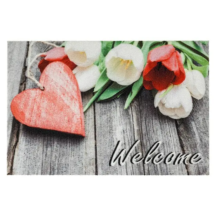 Astra Deco Sauberlaufmatte Print - Welcome, Bunt, 40 x 60 cm, 100 % Polyamid - Ansicht von oben