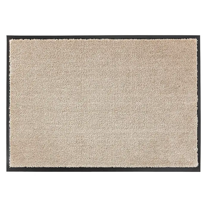 SCHÖNER WOHNEN-Kollektion Sauberlaufmatte Uni - Beige, 50 x 70 cm, 100 % Polyamid - Ansicht von oben