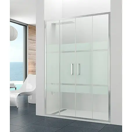 GME  Mampara de ducha frontal Prestige Titan Frost Spazio