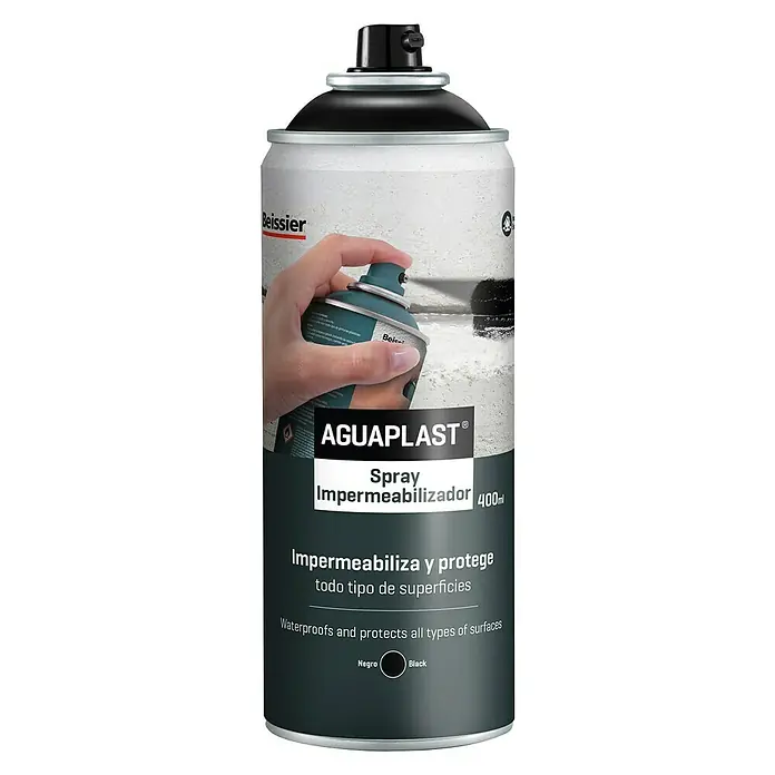 Beissier Impermeabilizante Spray Aguaplast - Negro, 400 ml