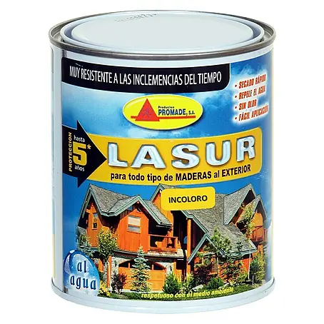 Protección para madera Lasur al agua