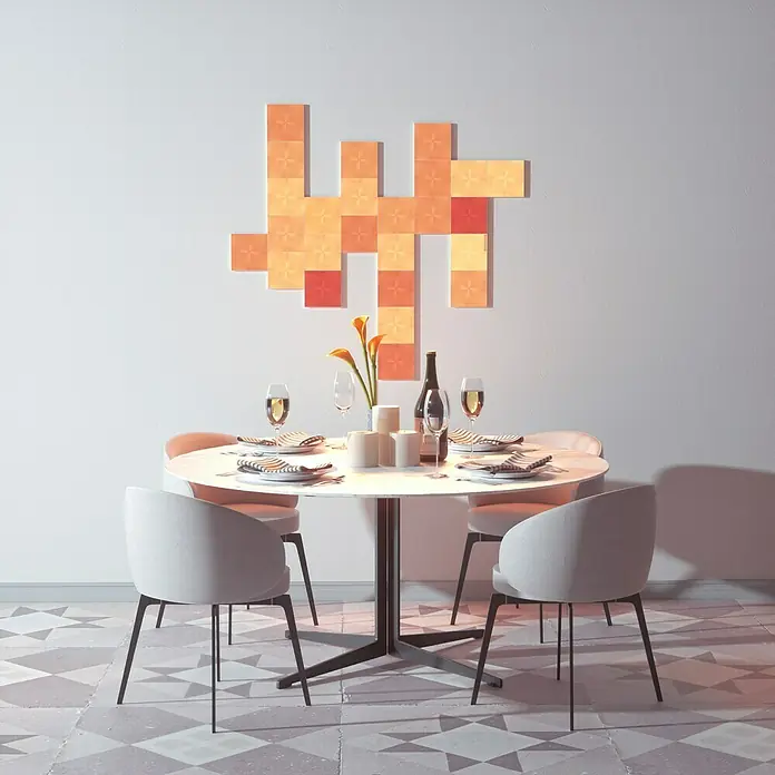 Nanoleaf LED-Panel Canvas Erweiterung - 4 W, L x B x H: 10,5 x 10,5 x 1 cm, Weiß, RGBW - Stimmungsaufnahme