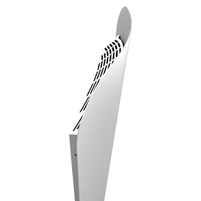 ClimaStar Speichersteinheizung Curve Standard - 1.500 W, L x B x H: 46 x 14 x 90 cm, Weiß - Rechte Seitenansicht