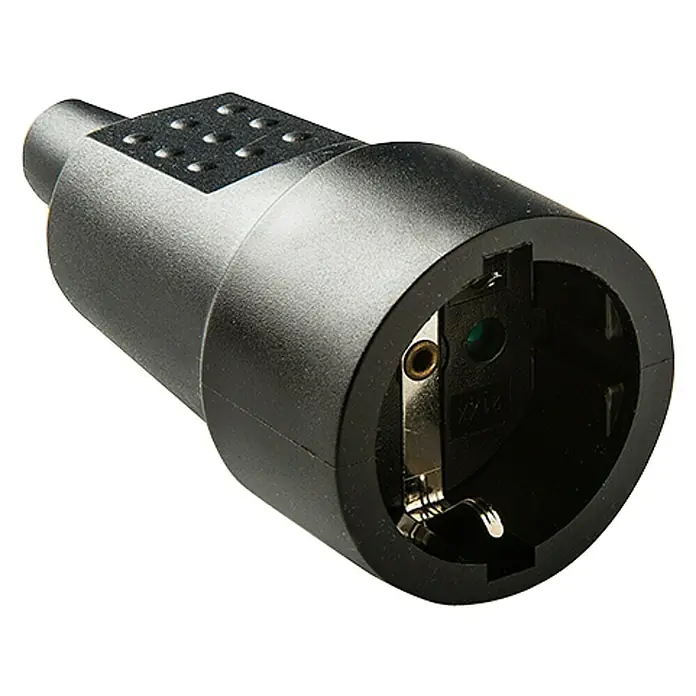 Famatel Base aérea de goma Acqua - 250 V, 16 A, IP20, Negro