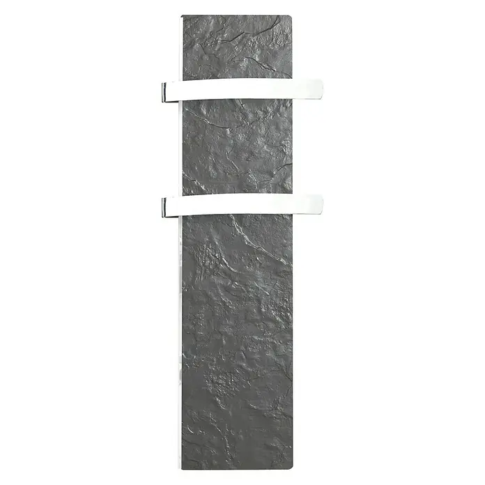 ClimaStar Speichersteinheizung Style - 500 W, Schieferschwarz, 100 x 25 x 4 cm - Vorderansicht
