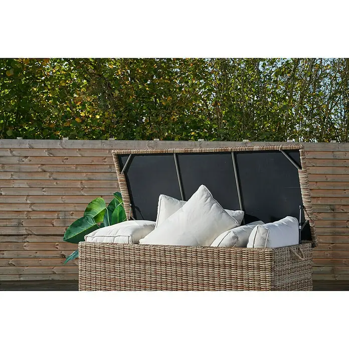 Baúl para jardín Gotland - 140 x 65 x 68 cm, Plástico, Arena