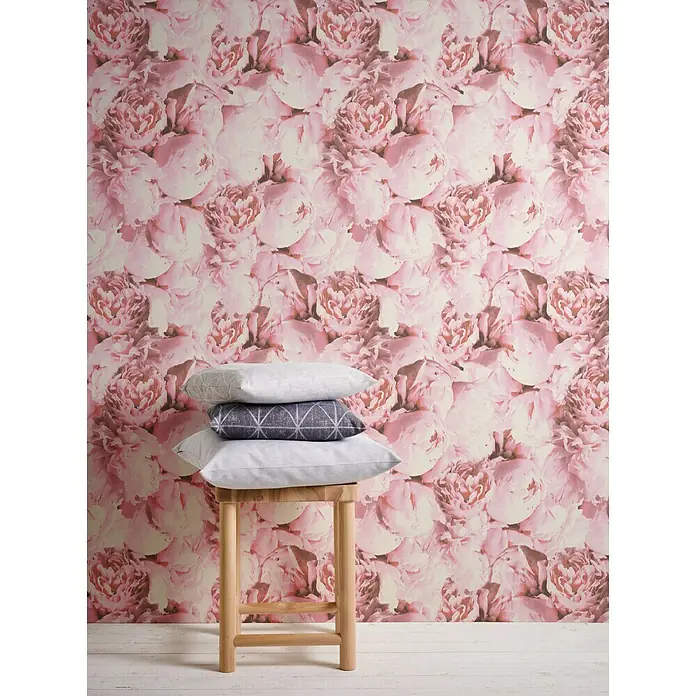 AS Creation Neue Bude 2.0 ED II Vliestapete Pfingstrose - Rosa, Floral, 10,05 x 0,53 m - Stimmungsaufnahme