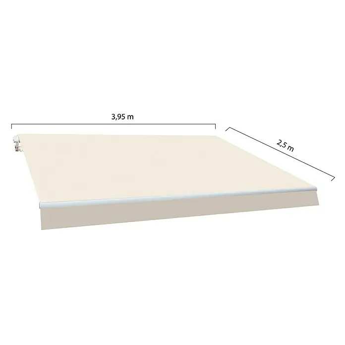 SmartSun Toldo de brazos articulados Original Kit Acrílico - Crudo, Ancho: 4 m, Caída: 2,5 m